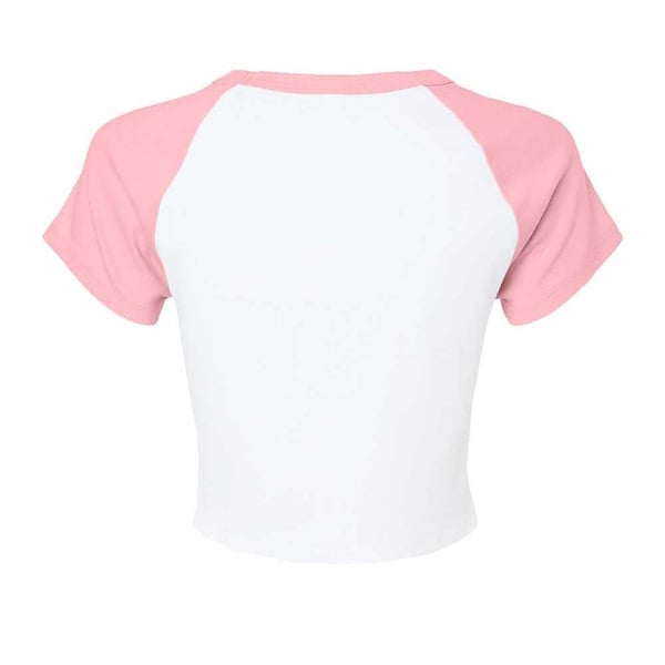 Bella + Canvas Womens/Ladies Baby Micro-Rib Raglan T-Shirt