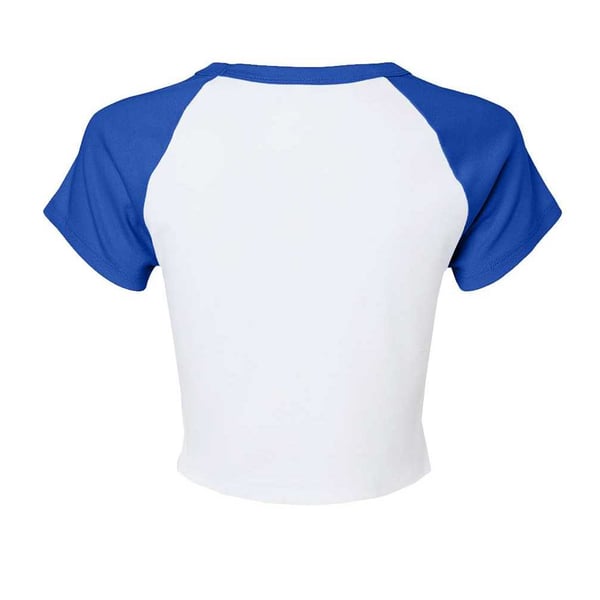 Bella + Canvas Womens/Ladies Baby Micro-Rib Raglan T-Shirt