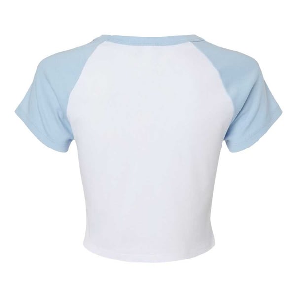 Bella + Canvas Womens/Ladies Baby Micro-Rib Raglan T-Shirt