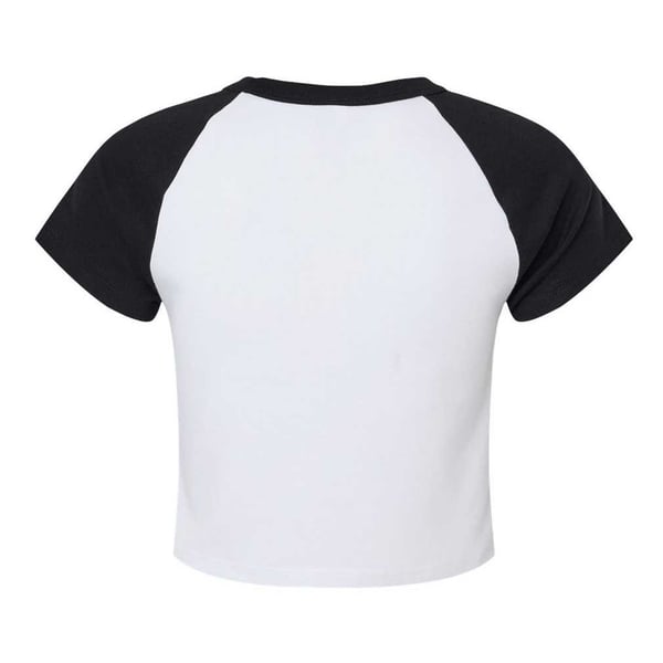Bella + Canvas Womens/Ladies Baby Micro-Rib Raglan T-Shirt