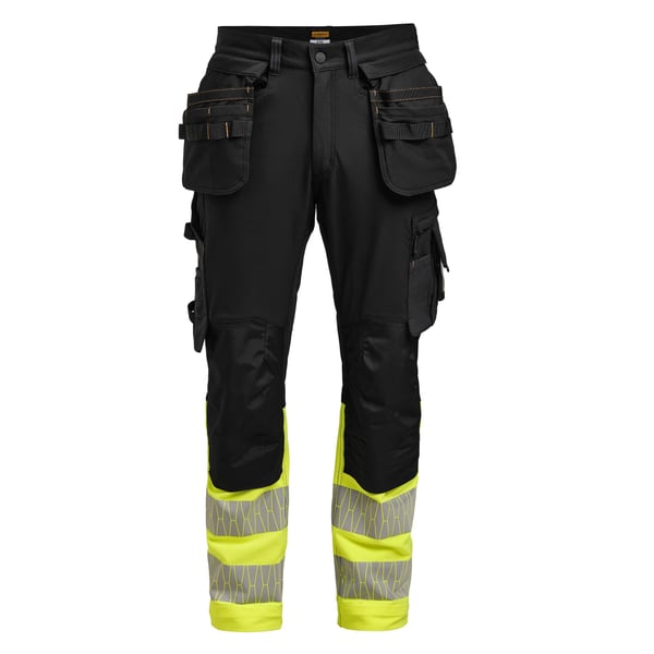 Jobman Mens Craftsman Stretch Hi-Vis Trousers