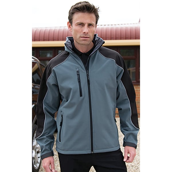 Result Mens Ice Fell Hooded Softshell Breathable Waterproof Jacket (345 GSM)