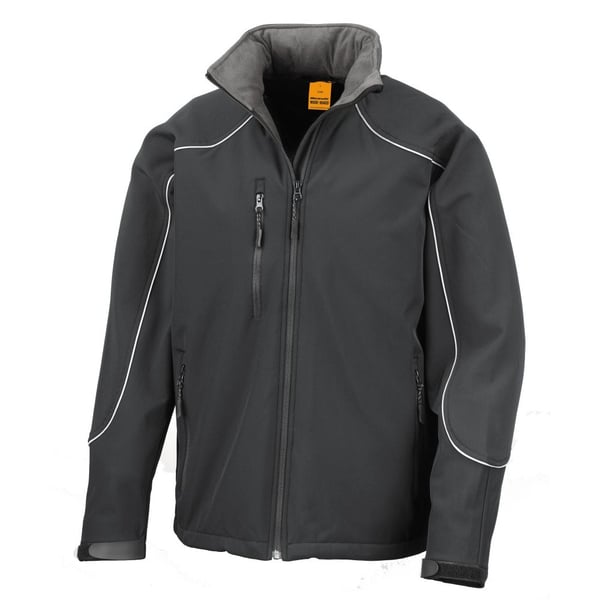 Result Mens Ice Fell Hooded Softshell Andningsbar Vattentät Jacka (345 GSM)