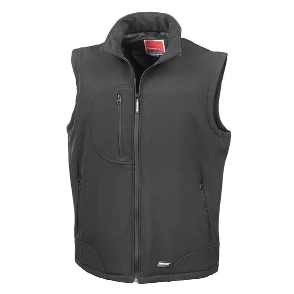 Result Mens Softshell Bodywarmer Breathable Weatherproof Jacket