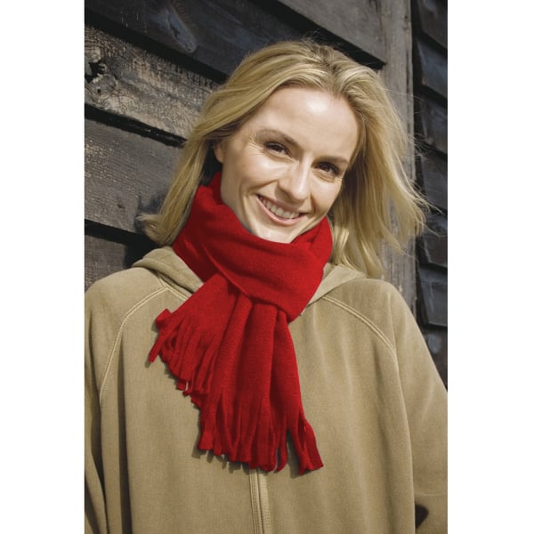 Result Adults Unisex Active Fleece Winter Tassel Scarf