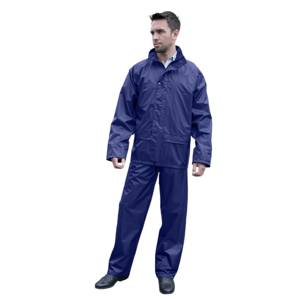 Result Mens Core Rain Suit (Trousers And Jacket Set)