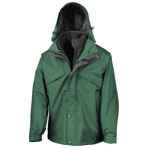 Result Mens 3 In 1 Zip And Clip StormDri Waterproof Windproof Jacket