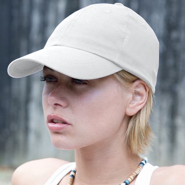 Result Unisex Baseball Cap i kraftig børstet bomuld med lav profil