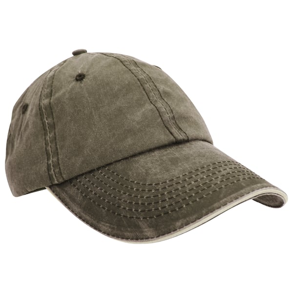 Result Vasket fin linje bomuld baseball cap med sandwich peak