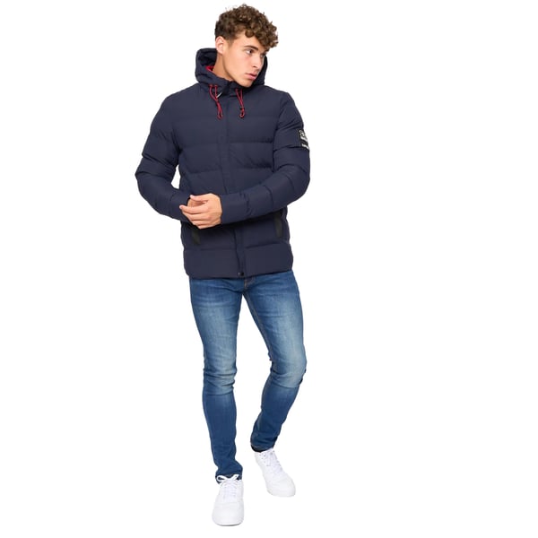 Crosshatch Mens Kampleys Embossed Padded Jacket