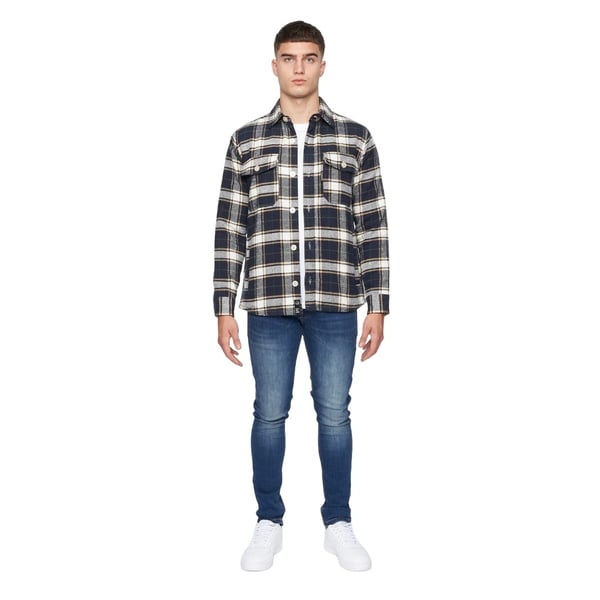 Duck and Cover Mens Francore Checked Overshirt