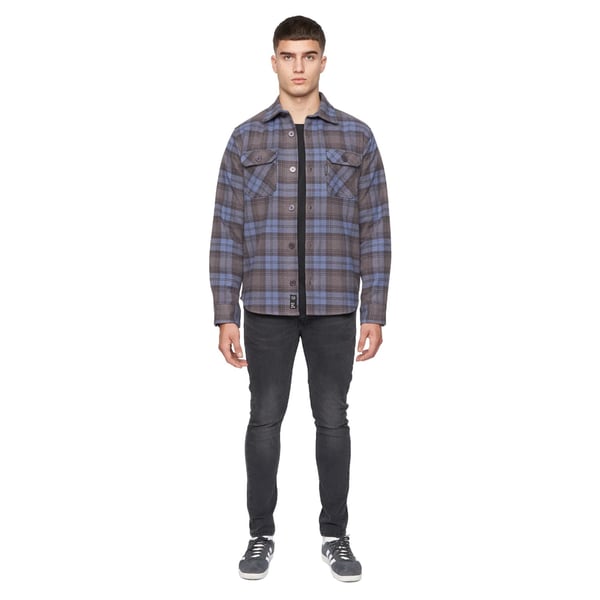Duck and Cover Mens Willington Checked Overshirt