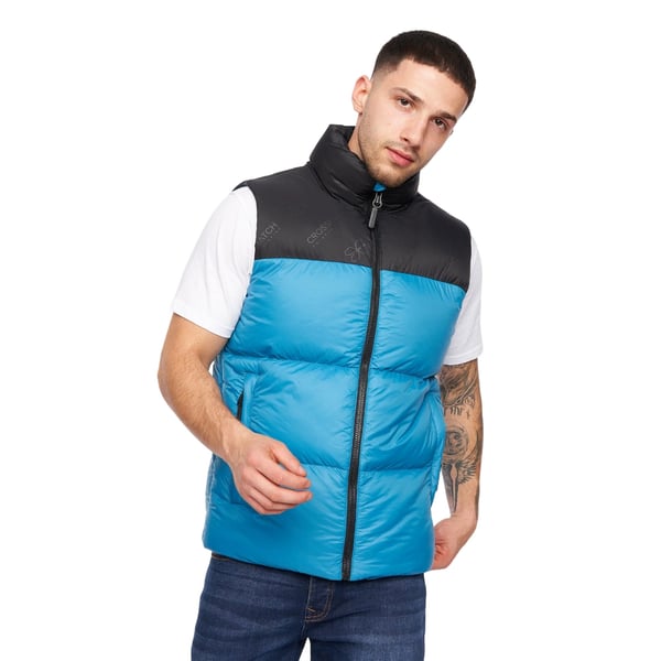 Crosshatch Mens Demerley Contrast Panel Gilet Crosshatch Mens Demerley Contrast Panel Gilet