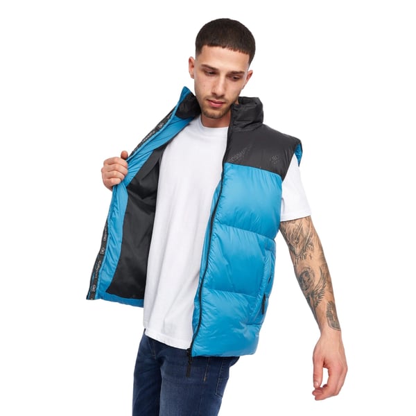 Crosshatch Mens Demerley Contrast Panel Gilet