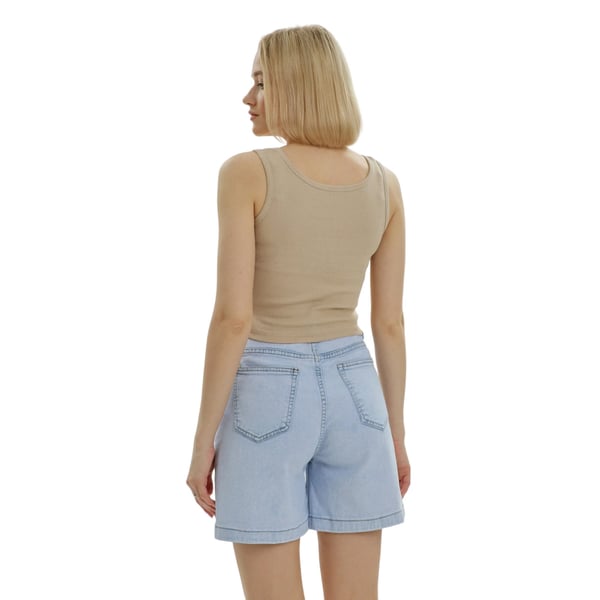 Lookus Womens/Ladies Mercan Button Crop Top