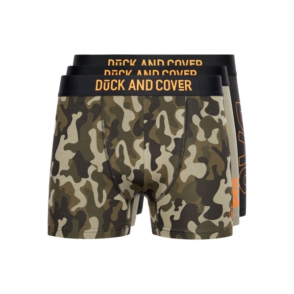 Duck and Cover Miesten Alized-kuvioidut bokserit (3 kpl:n pakkaus)
