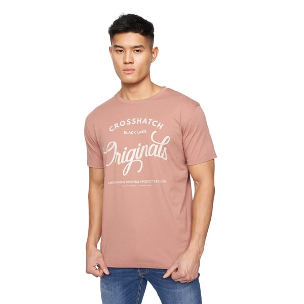 Crosshatch Mens Rapmoore Assorted Designs T-Shirt (Pack of 7)