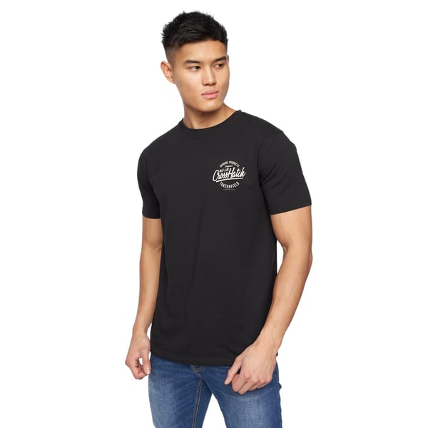 Crosshatch Mens Rapmoore Assorted Designs T-Shirt (Pack of 7)