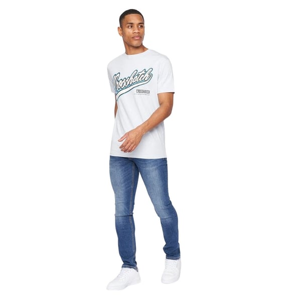 Crosshatch Mens Cronstand Logo T-paita
