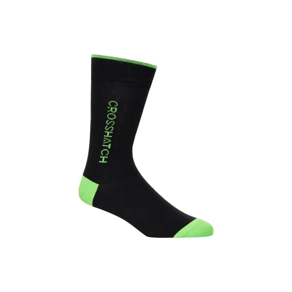Crosshatch Mens Glowbow Crew Socks (Pack of 5)