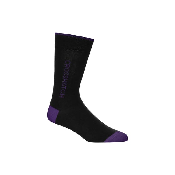 Crosshatch Mens Glowbow Crew Socks (Pack of 5)