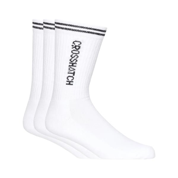 Crosshatch Herr Peppy Sportstrumpor (3-pack) Crosshatch Herr Peppy Sportstrumpor (3-pack)