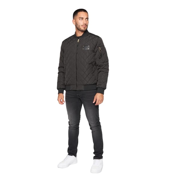 Glorious Gangsta Mens Moritzio Quilted Bomber Jacket
