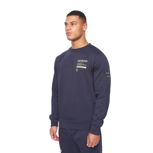 Duck and Cover Mens Jennerkins Crew Neck Jumper