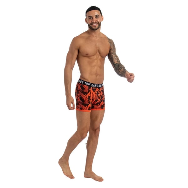 Kandor Mens Florid Boxer Shorts (Pack of 7)