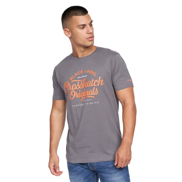 Crosshatch Mens Univarsity T-Shirt (Pack Of 2)