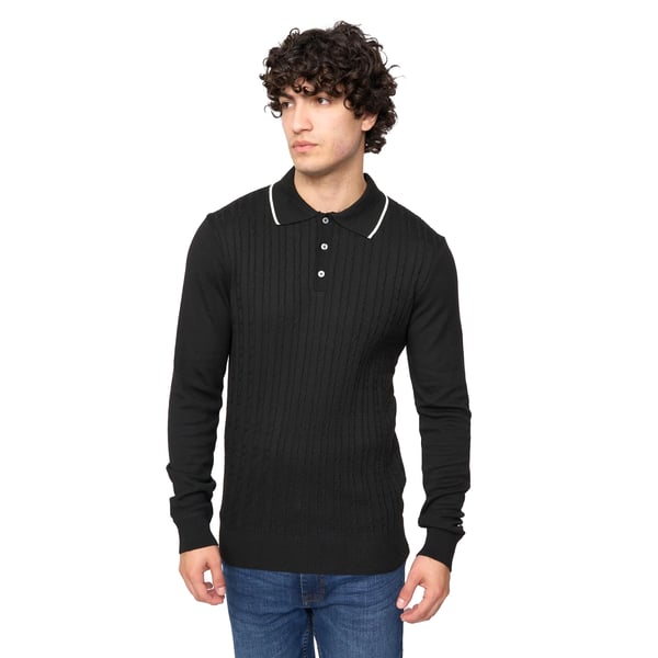 Bewley & Ritch Mens Ambrosden Knitted Polo Neck Jumper