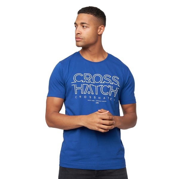 Crosshatch Mens Flomax Assorted Designs T-Shirt (Pack of 5)
