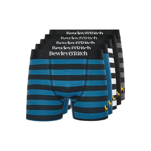 Bewley & Ritch Mens Kurhah Boxer Shorts (Pack of 5)