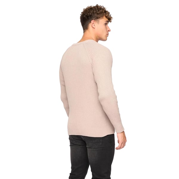 Crosshatch Herr Kramtax Stickad Raglan Tröja