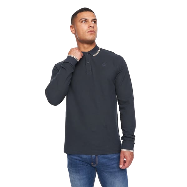 Duck and Cover Mens Roxberry Long-Sleeved Polo Shirt