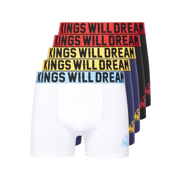 Kings Will Dream Mens Kingcore Boxer Shorts (Pack of 5)