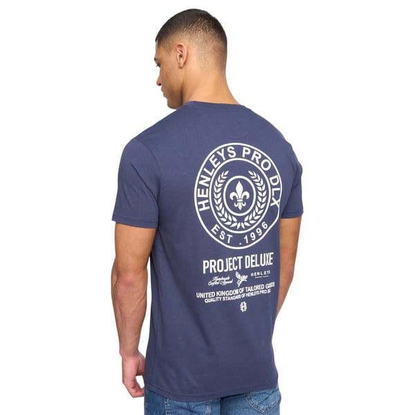 Henleys Miesten Henstamp Puuvilla T-paita