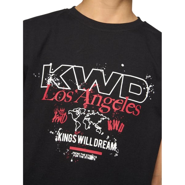 Kings Will Dream T-shirt med kort til drenge