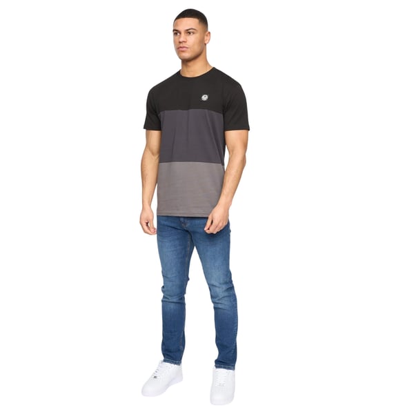 Henleys Mens Henpanel Colour Block Cotton T-Shirt