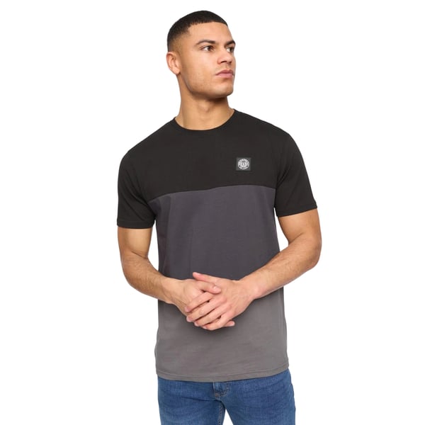 Henleys Mens Henpanel Colour Block Cotton T-Shirt