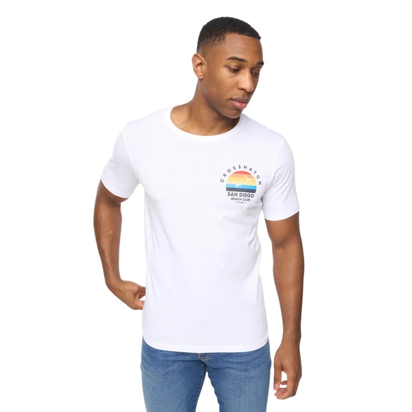Crosshatch Mens Sumertons Assorted Designs T-Shirt (Pack of 5)