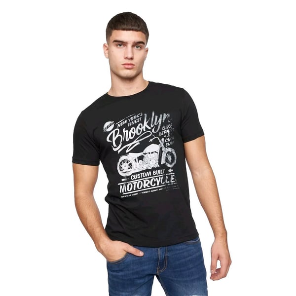 Crosshatch Mens Jerome Assorted Designs T-Shirt (Pack of 5)