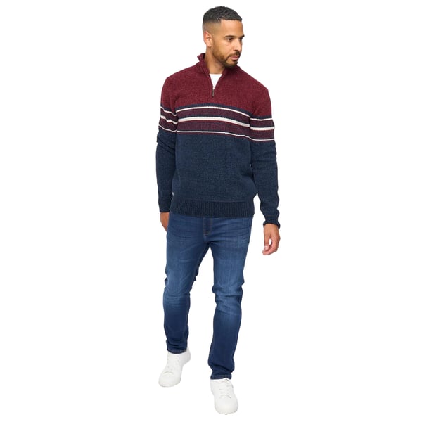 Bewley & Ritch Mens Feldstan Quarter Zip Jumper