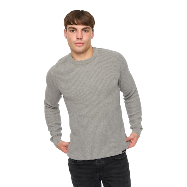 Crosshatch Mens Jampster Knitted Crew Neck Sweatshirt
