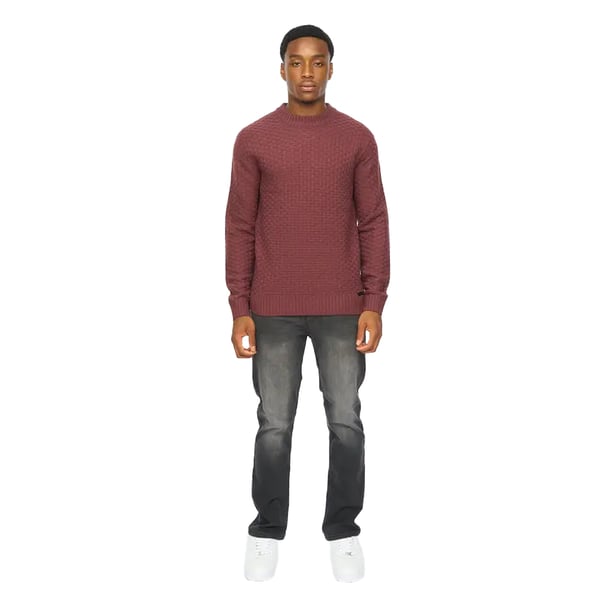 Duck and Cover Mens Matera Textured Knitted Jumper