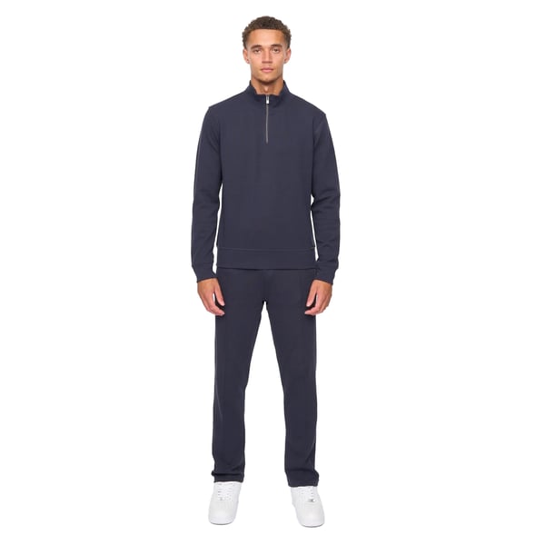 Duck and Cover Mens Slellmoore Quarter Zip Sweatshirt