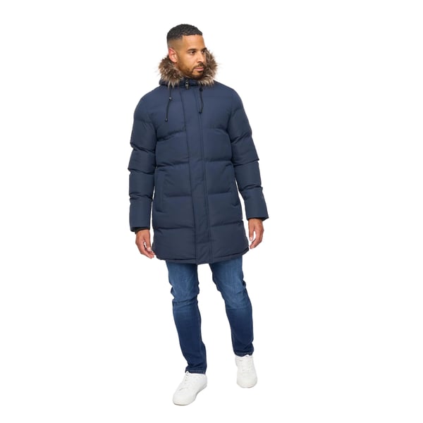 Bewley & Ritch Mens Northbrook Wet Look Padded Jacket