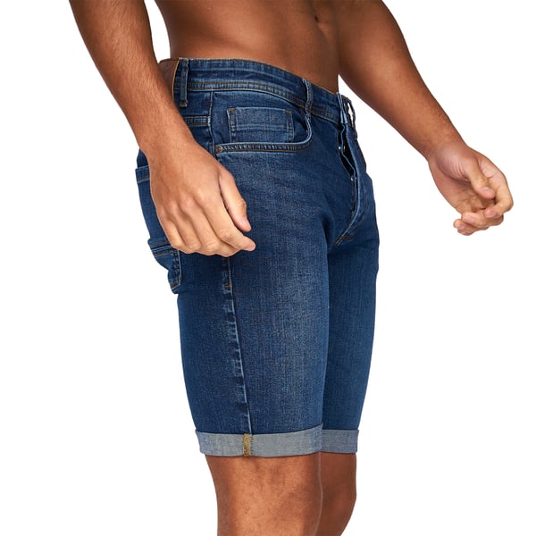 Crosshatch Tadcaster Denim Shorts til mænd