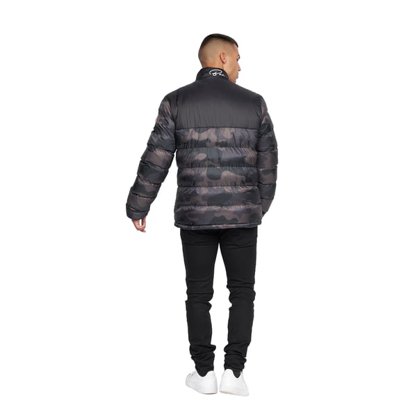 Born Rich Mens Carlito Camo Oversized Padded Jacket