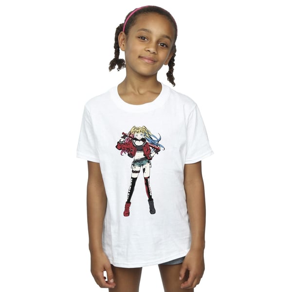 DC Comics Girls Harley Quinn Standing Pose Cotton T-Shirt